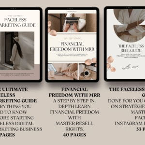 22 Faceless Digital Marketing Products Bundle | DFY Content + MRR | Master Resell Rights Pack