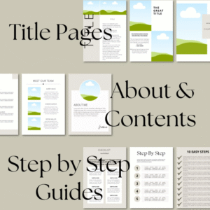 Canva eBook Template Bundle (150 Pages) | Course Workbook & Guide Creator Kit